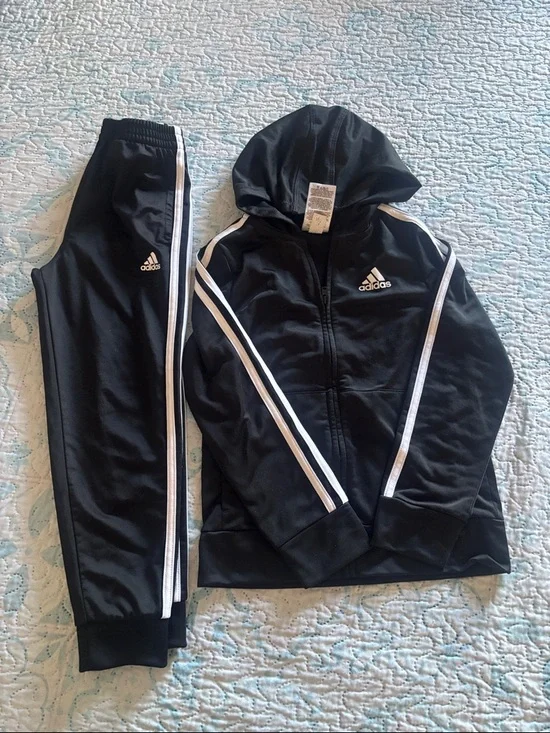 adidas Black and Navy Hoodie Track Jacket Duo and zip up dark blue hoodie - Picture 2 of 7